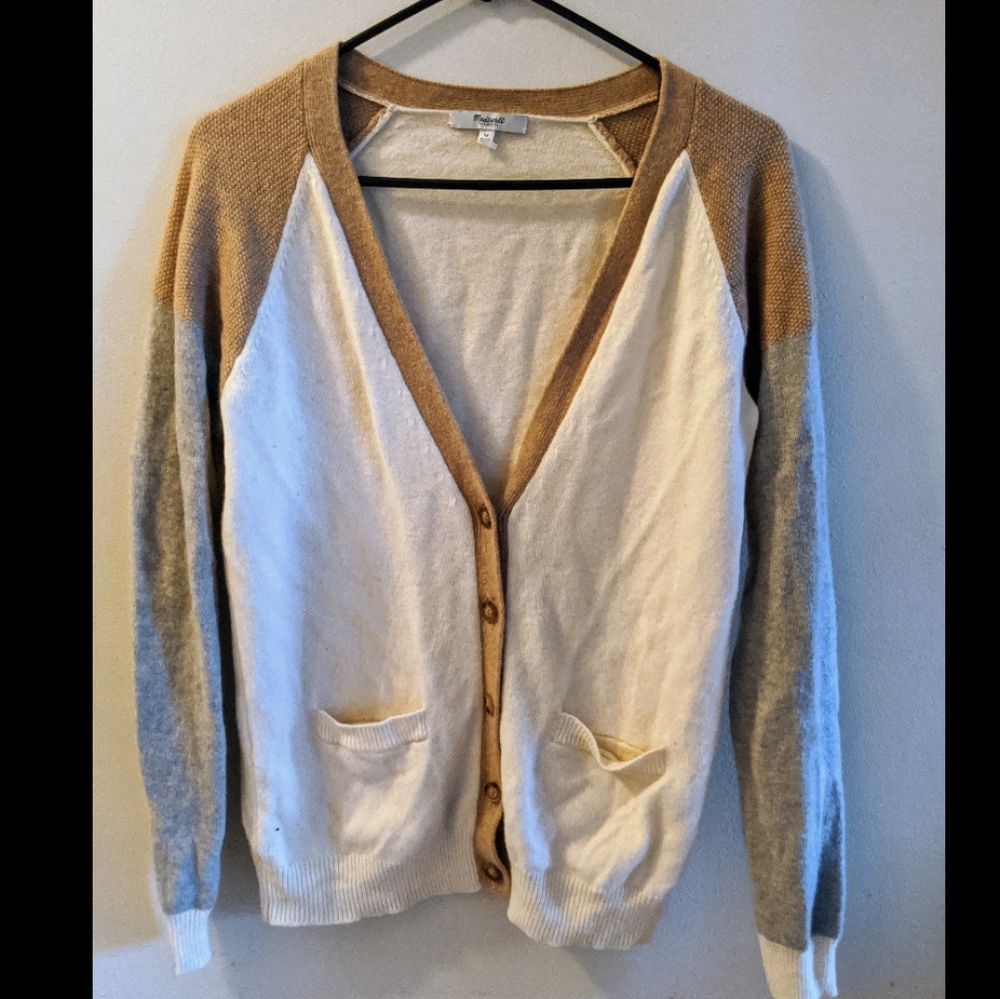 Madewell Cardigan - 100% Merino Wool - Medium